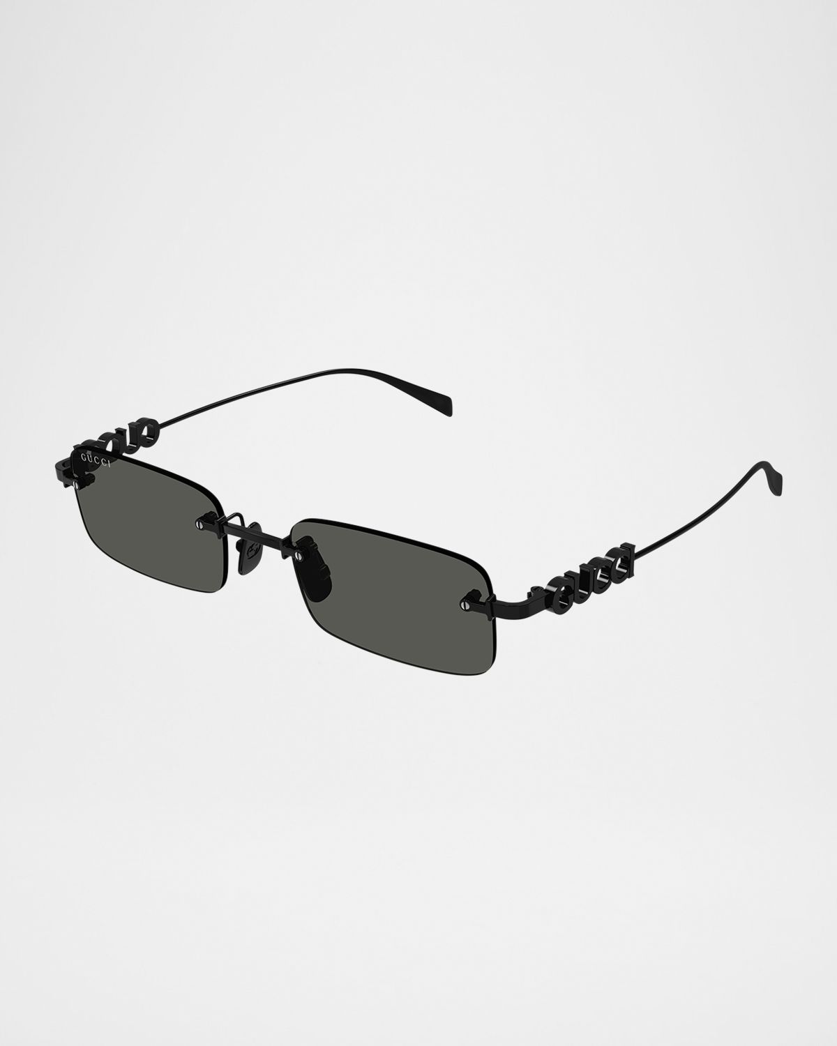 Gucci Men 's GG1808SM Metal Rectangle Sunglasses