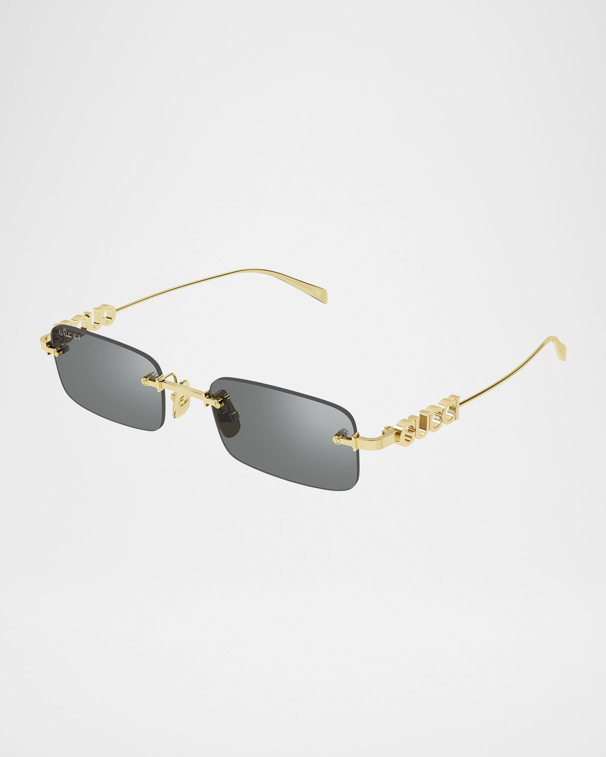 Gucci Men 's GG1808SM Metal Rectangle Sunglasses