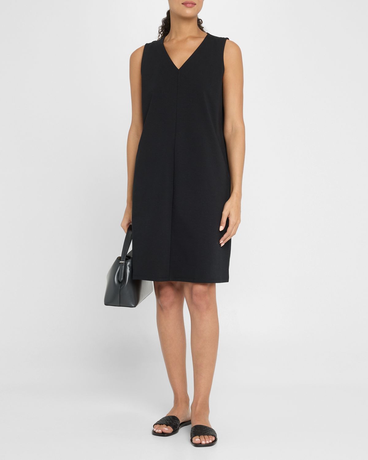 Eileen Fisher Sleeveless Ponte Shift Dress
