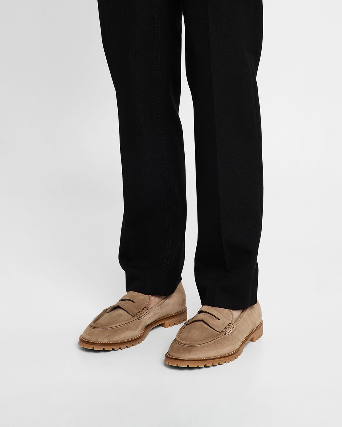 Bally Men 's Sandrew Lug-Sole Leather Penny Loafers