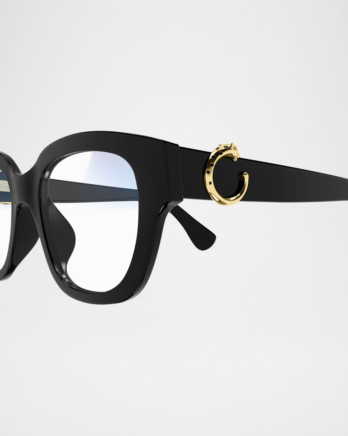 Cartier C-Logo Acetate Rectangle Glasses