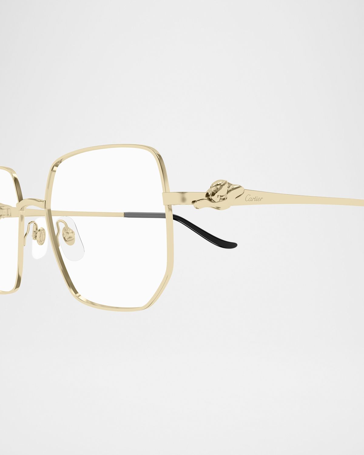 Cartier Rectangle Metal Optical Glasses