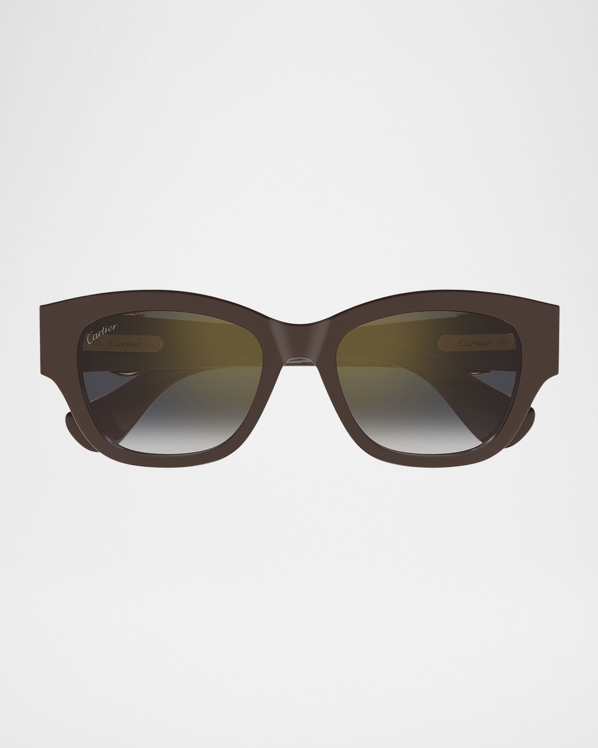 Cartier C-Logo Cat-Eye Shape Acetate Sunglasses