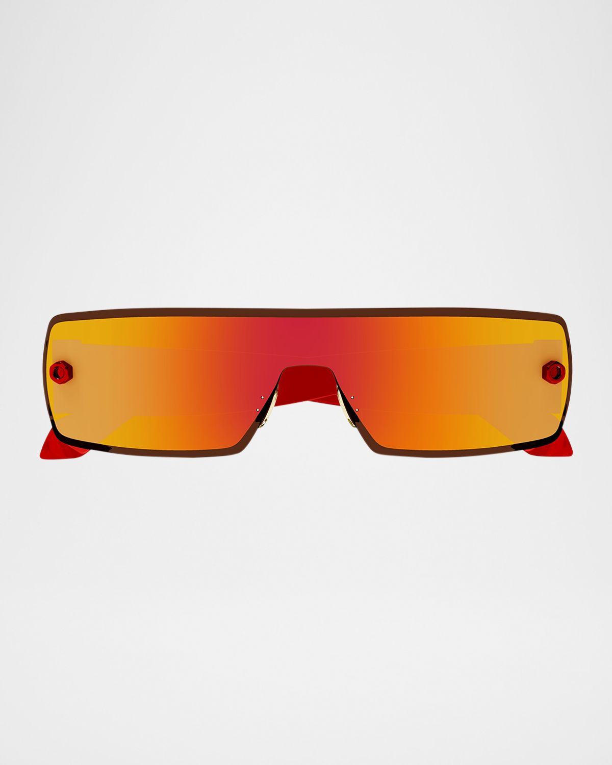 ALAIA Shield Metal Sunglasses