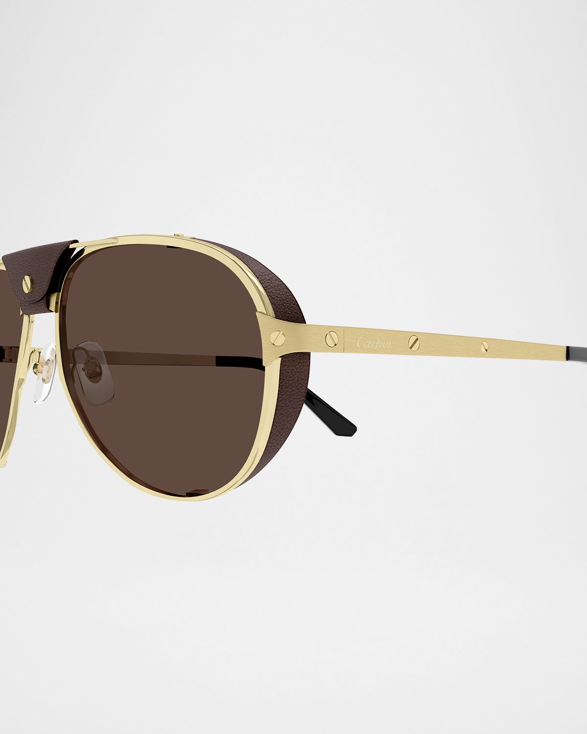 Cartier Men 's CT0296SM Metal Aviator Sunglasses