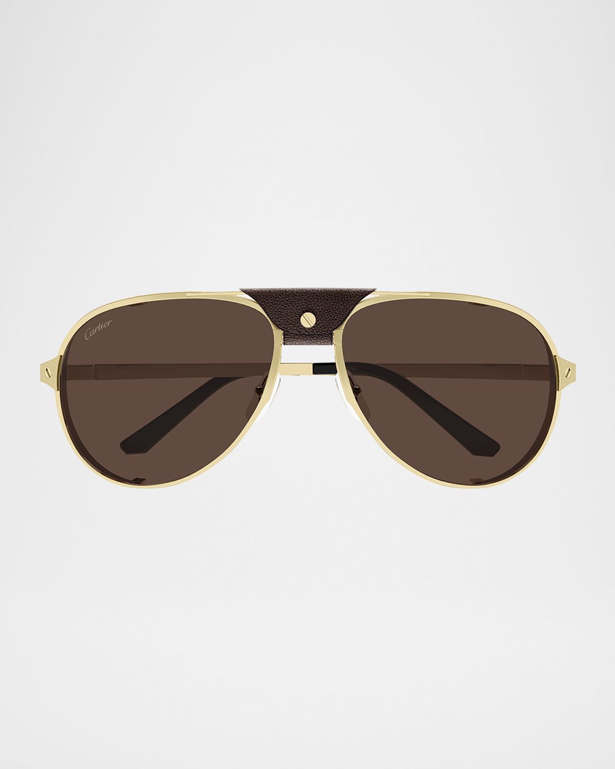 Cartier Men 's CT0296SM Metal Aviator Sunglasses