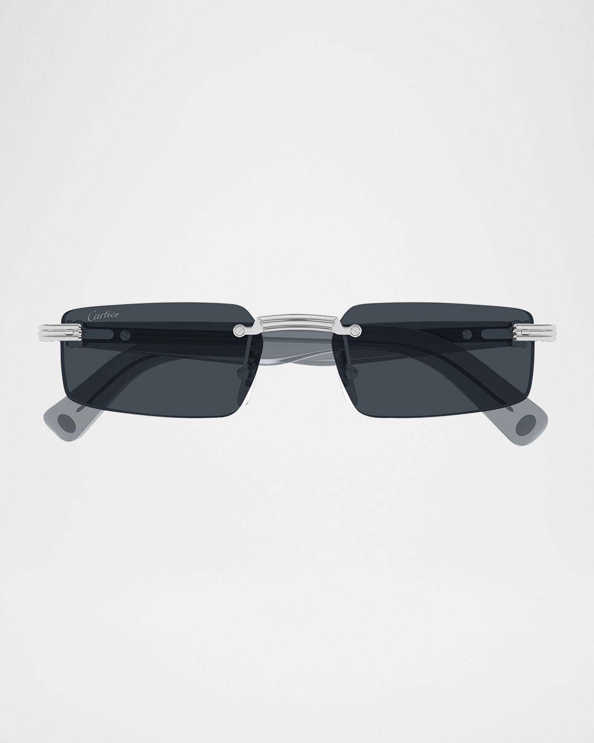 Cartier Men 's CT0537SM Metal Rectangle Sunglasses | Thumbnail 4