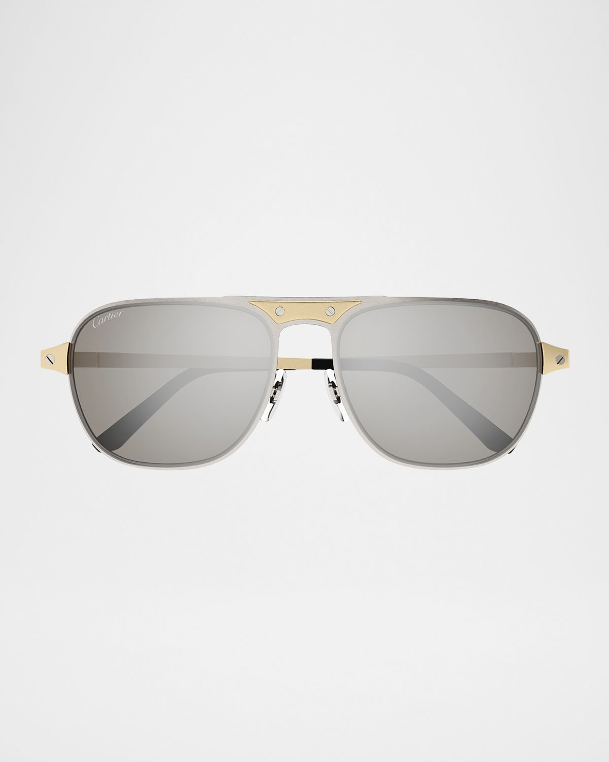 Cartier Men 's CT0532SM Metal Aviator Sunglasses