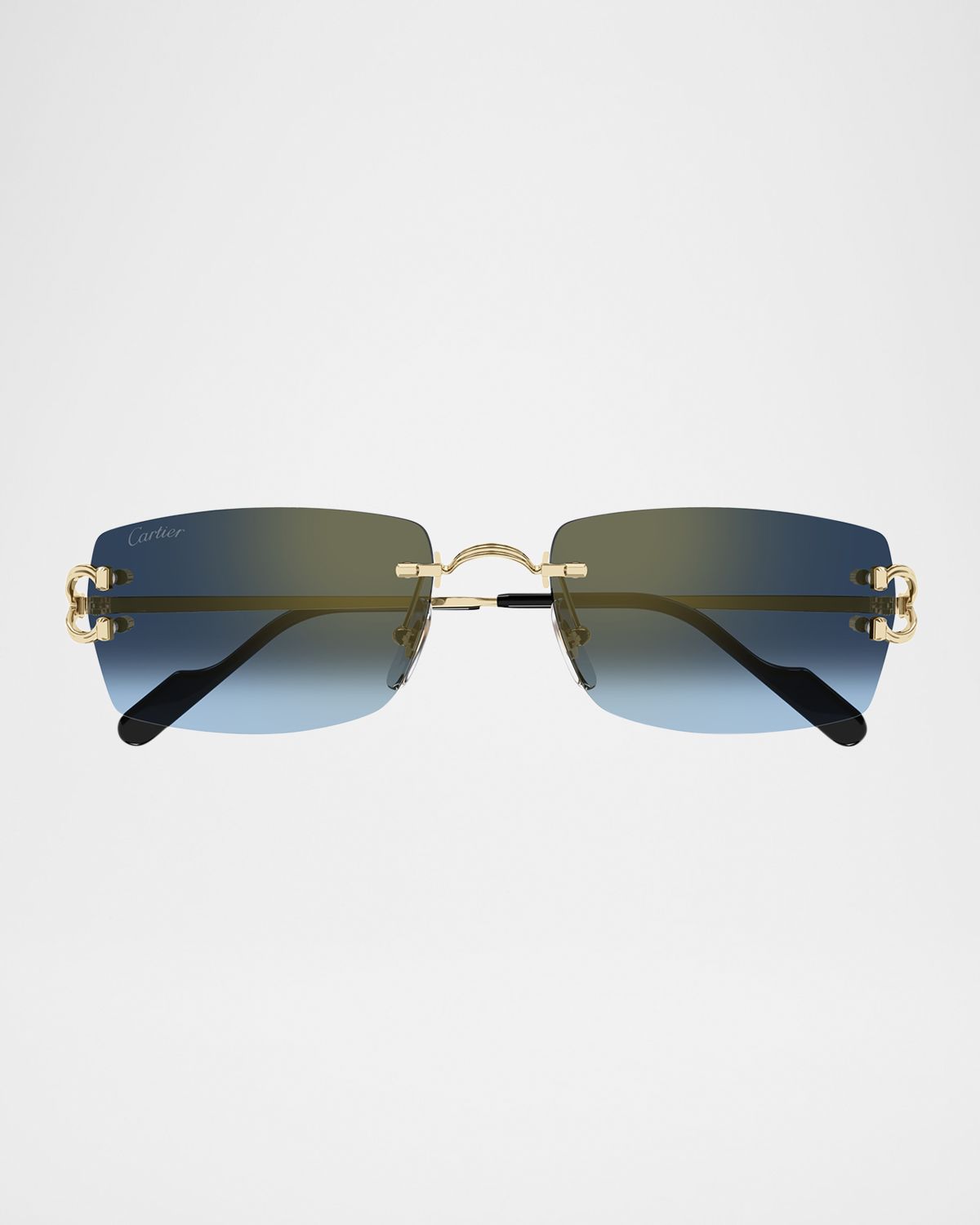 Cartier Men 's CT0550SM Metal Rectangle Sunglasses