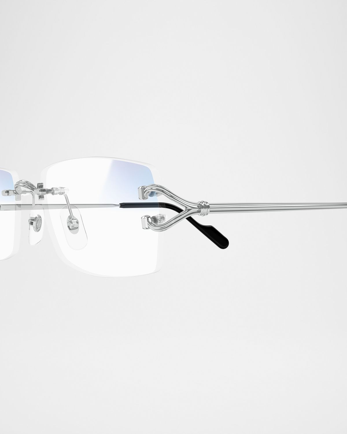 Cartier Men 's Metal Rectangle Optical Frames