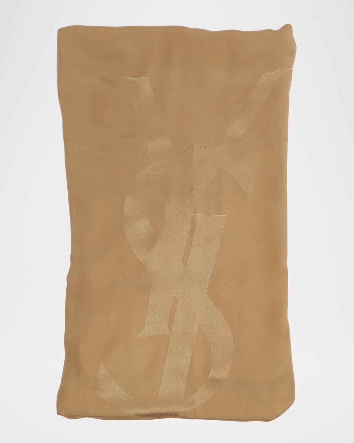 Saint Laurent Silk YSL Printed Silk Scarf