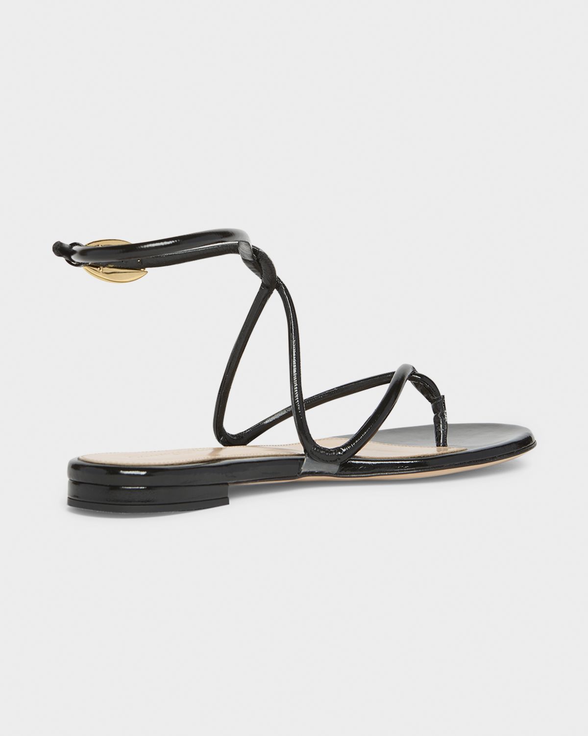 Gianvito Rossi Napa Leather Twisted-Strap Sandals | Thumbnail 4 Gianvito Rossi Napa Leather Twisted-Strap Sandals | Thumbnail 4