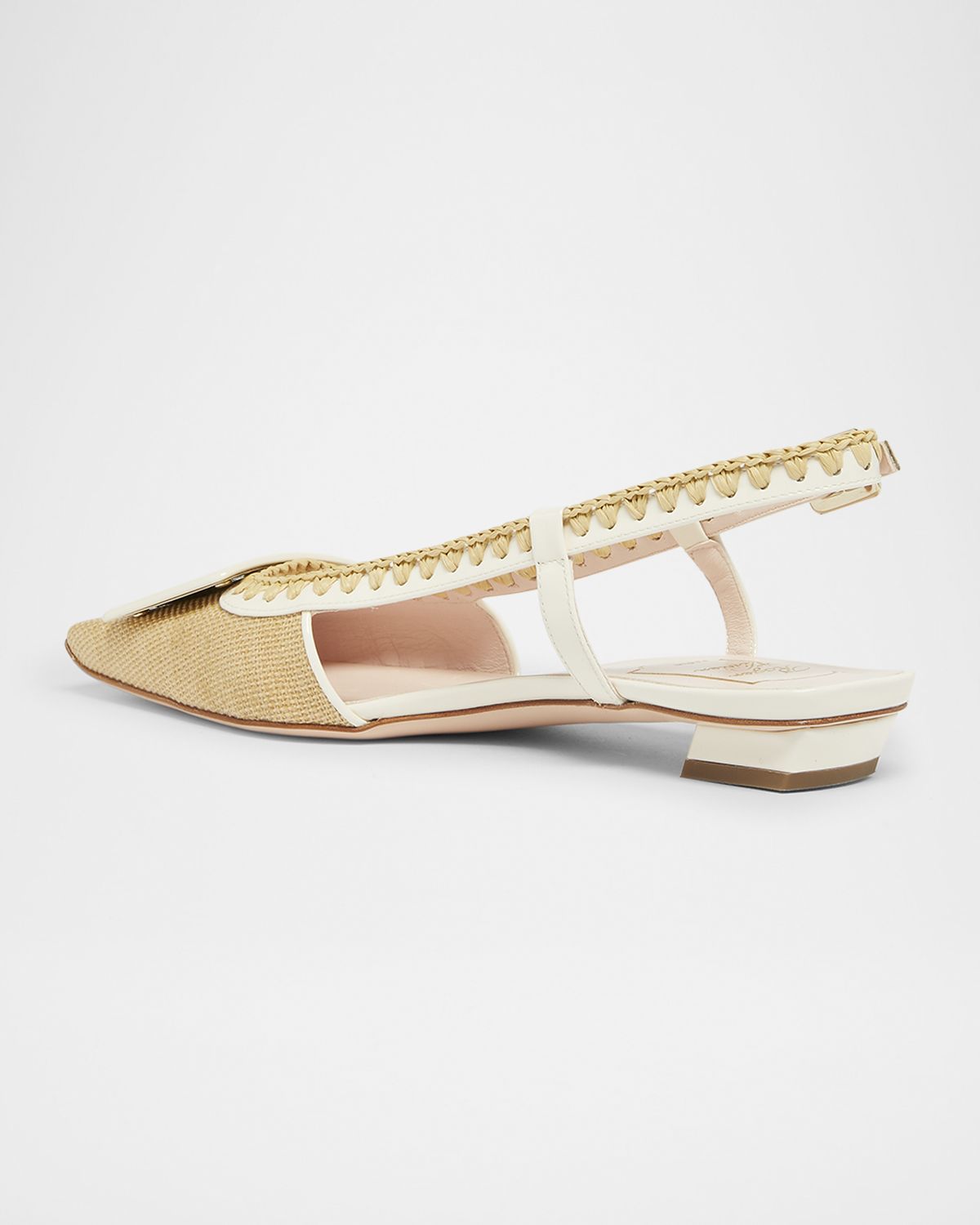 Roger Vivier Belle Vivier Buckle Slingback Pumps