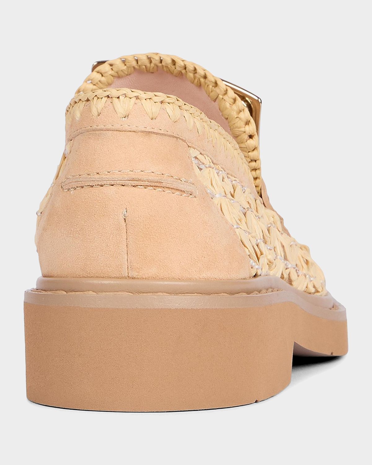 Roger Vivier Viv Rangers Braided Raffia Loafers | Thumbnail 5 Roger Vivier Viv Rangers Braided Raffia Loafers | Thumbnail 5