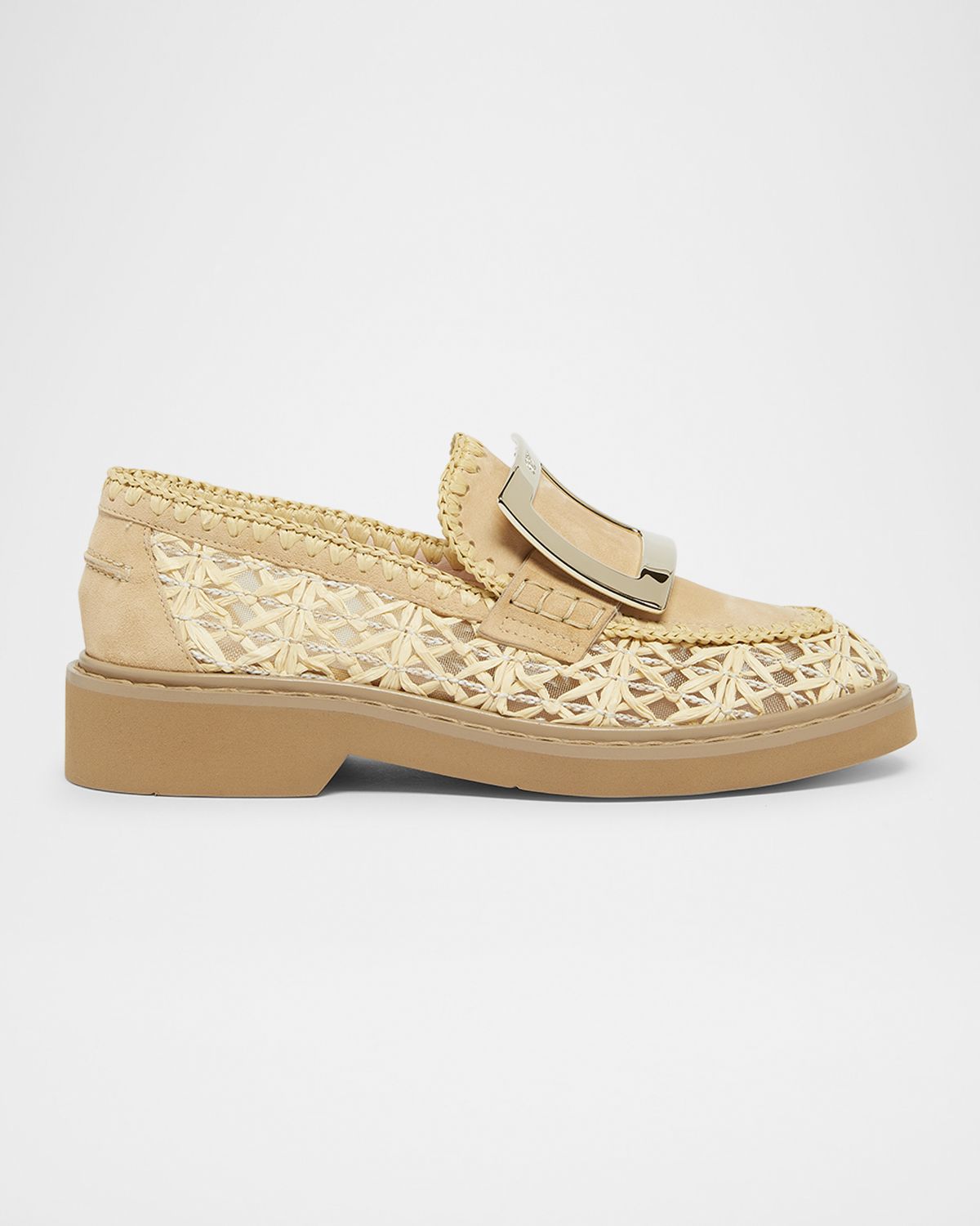 Roger Vivier Viv Rangers Braided Raffia Loafers | Thumbnail 5 Roger Vivier Viv Rangers Braided Raffia Loafers | Thumbnail 5