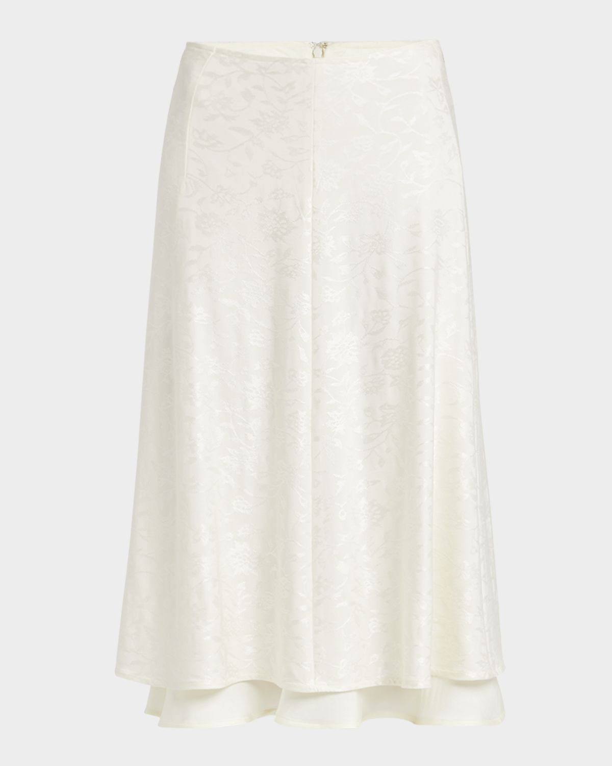 Jil Sander Double-Layered Silk Skirt
