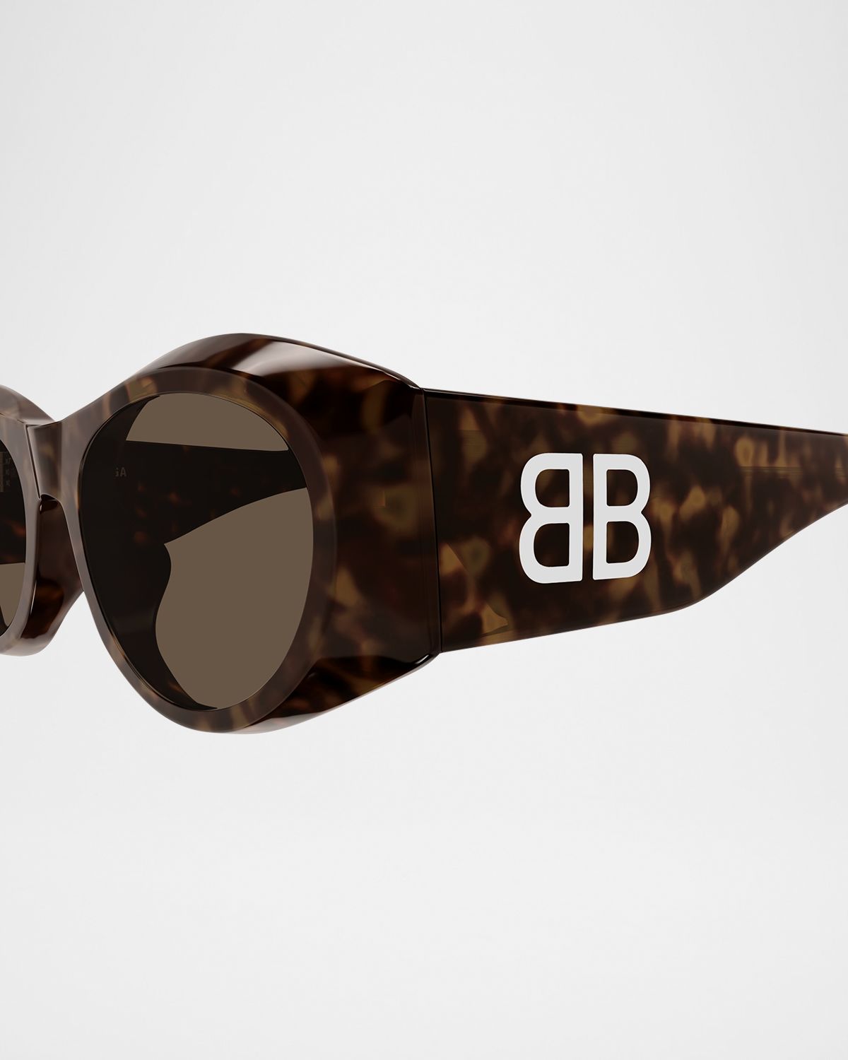 Balenciaga BB0396SK Acetate Oval Sunglasses