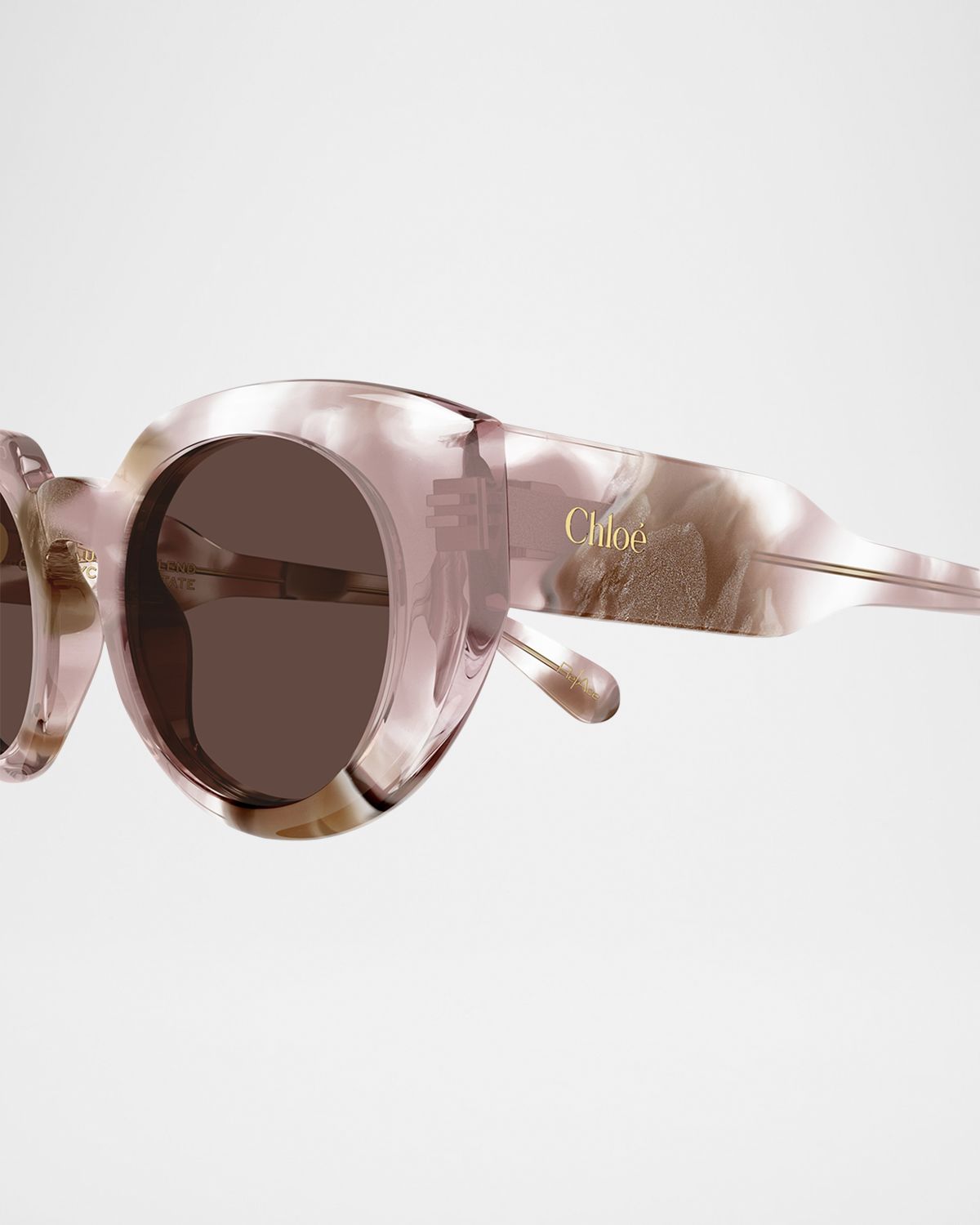 Chloe Round Acetate Sunglasses