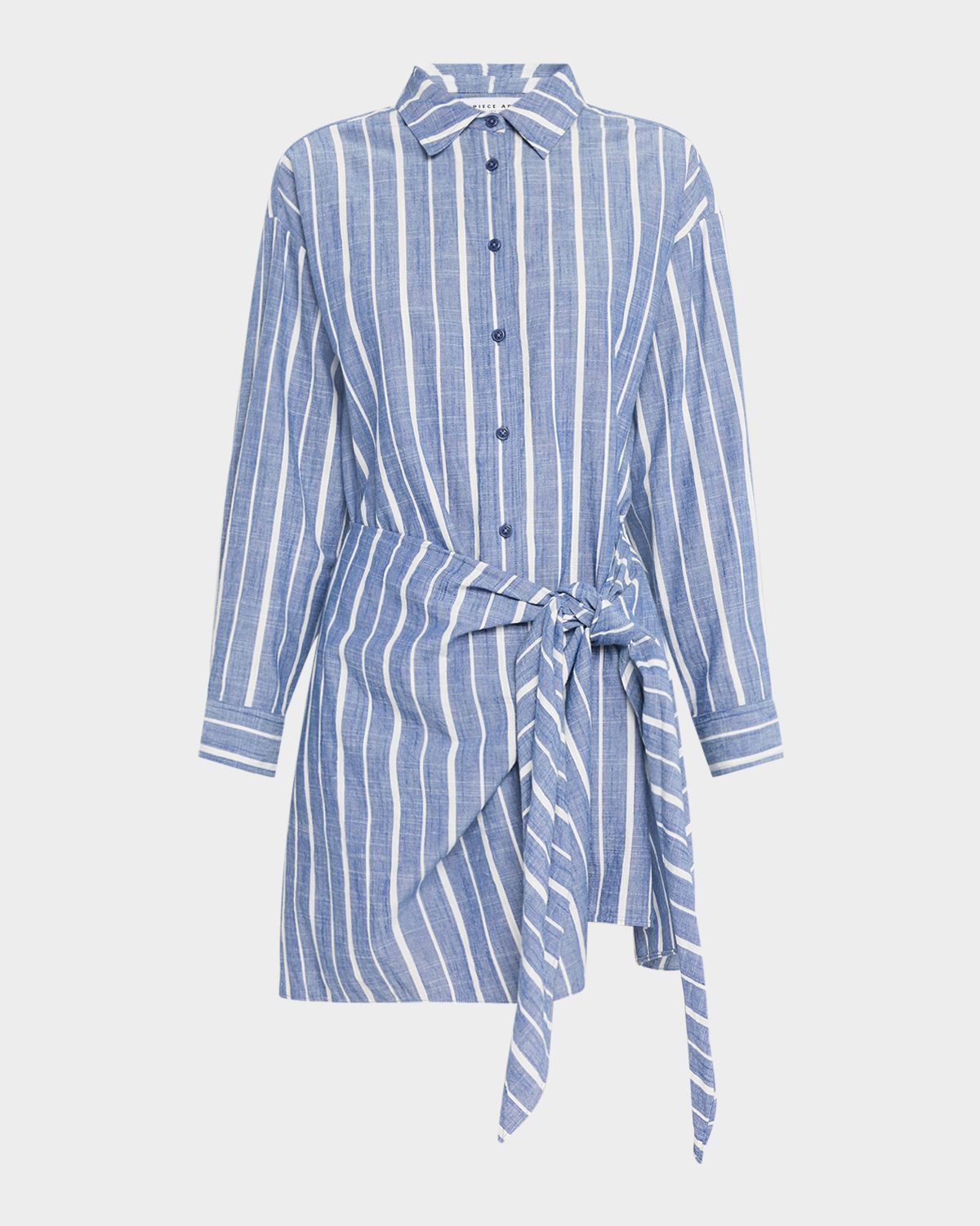 Apiece Apart Alessandra Striped Chambray Mini Shirtdress | Thumbnail 6 Apiece Apart Alessandra Striped Chambray Mini Shirtdress | Thumbnail 6