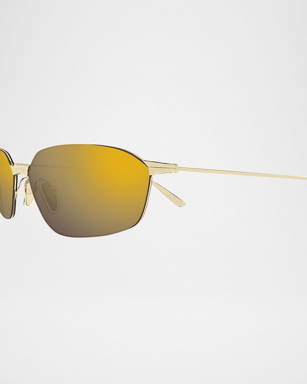 Balenciaga Metal Square Sunglasses