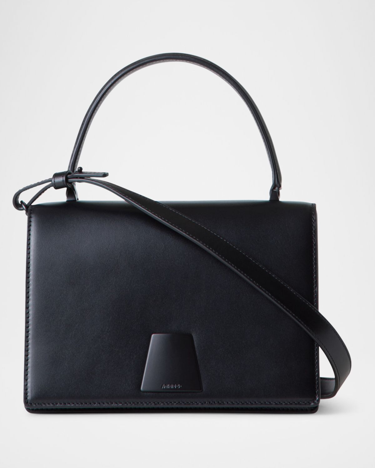Akris Alice Small Leather Top-Handle Bag