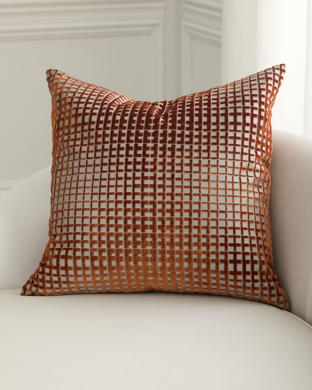 D.V. KAP Home Success Velvet Decorative Pillow, 24" Square