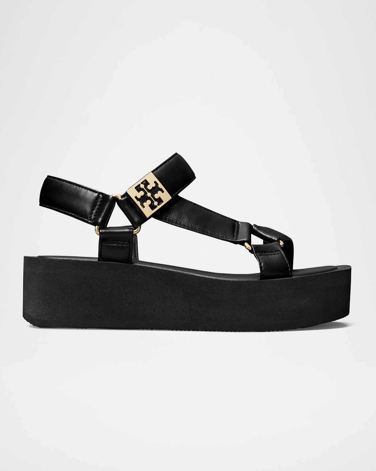 Tory Burch Mellow Leather Grip Platform Sandals