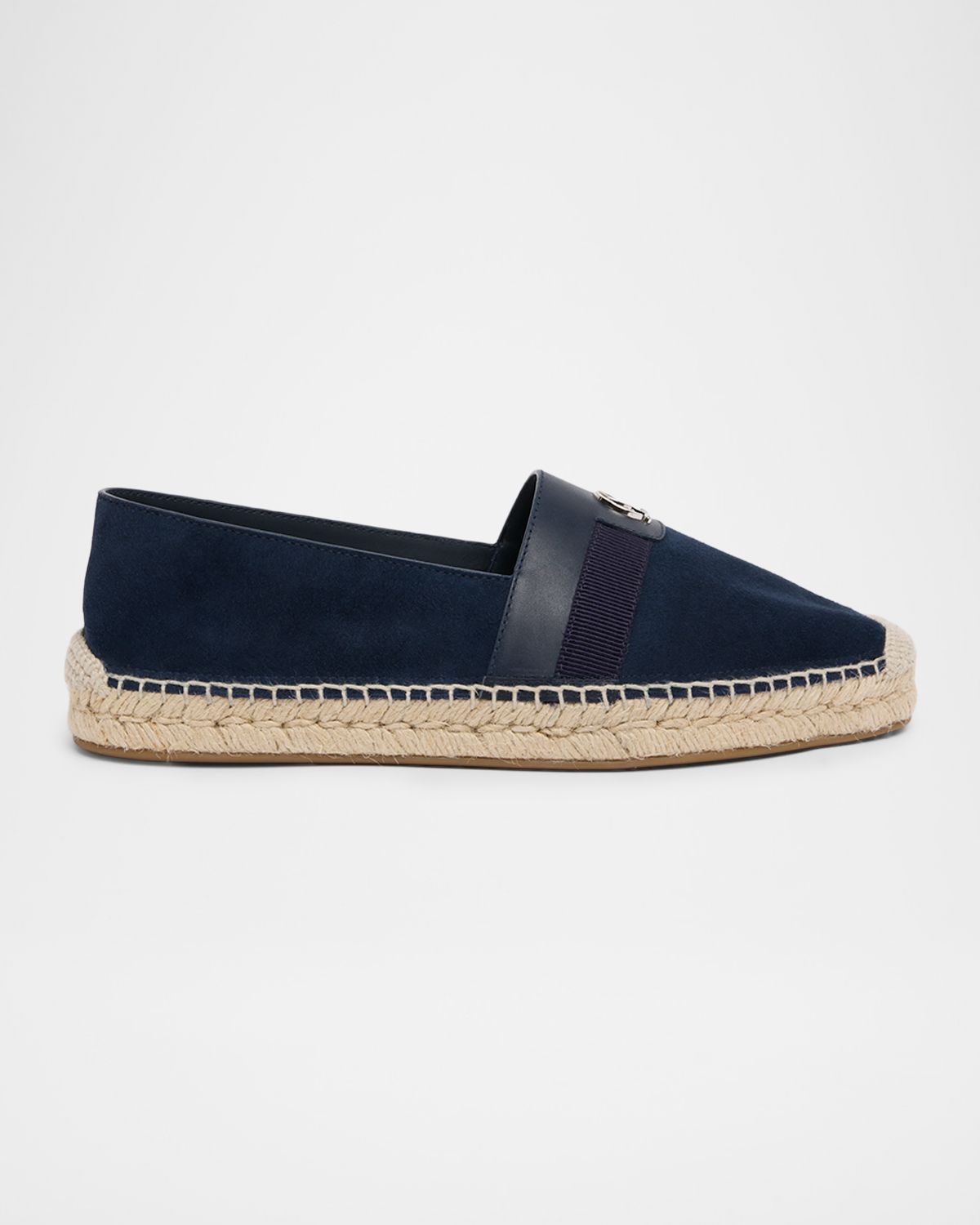 Christian Louboutin Men 's Alfarica Nubuck Leather Espadrilles | Thumbnail 5