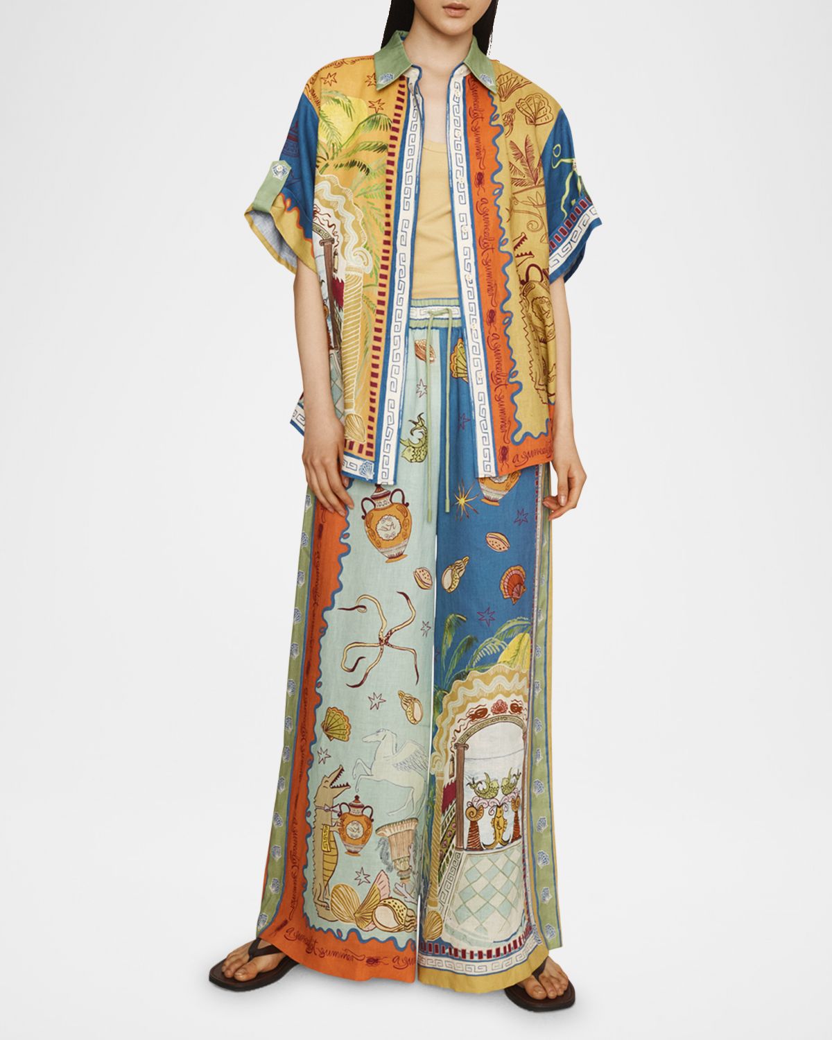 ALEMAIS Surrealist Summer Shirt