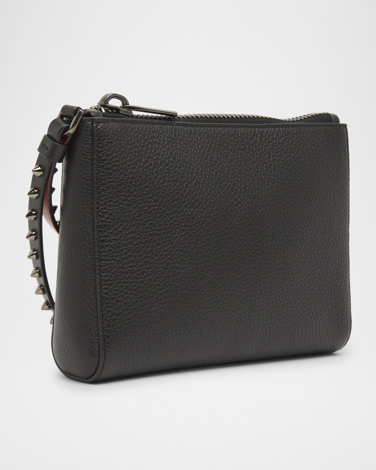 Christian Louboutin Cabata Mini Pouch Wristlet in Leather