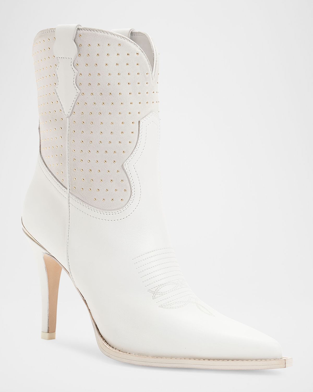Partlow Wallis Studded Suede Western Booties
