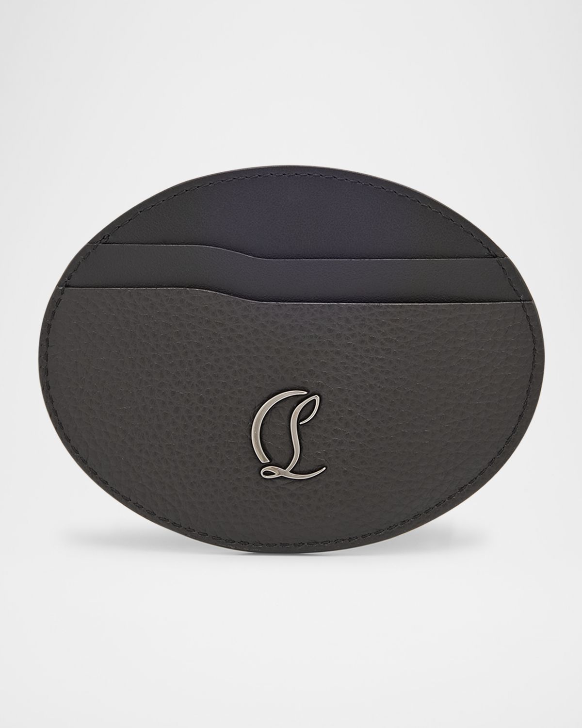 Christian Louboutin Men 's Mooncrest Galet Leather Card Holder | Thumbnail 8 Christian Louboutin Men 's Mooncrest Galet Leather Card Holder | Thumbnail 8