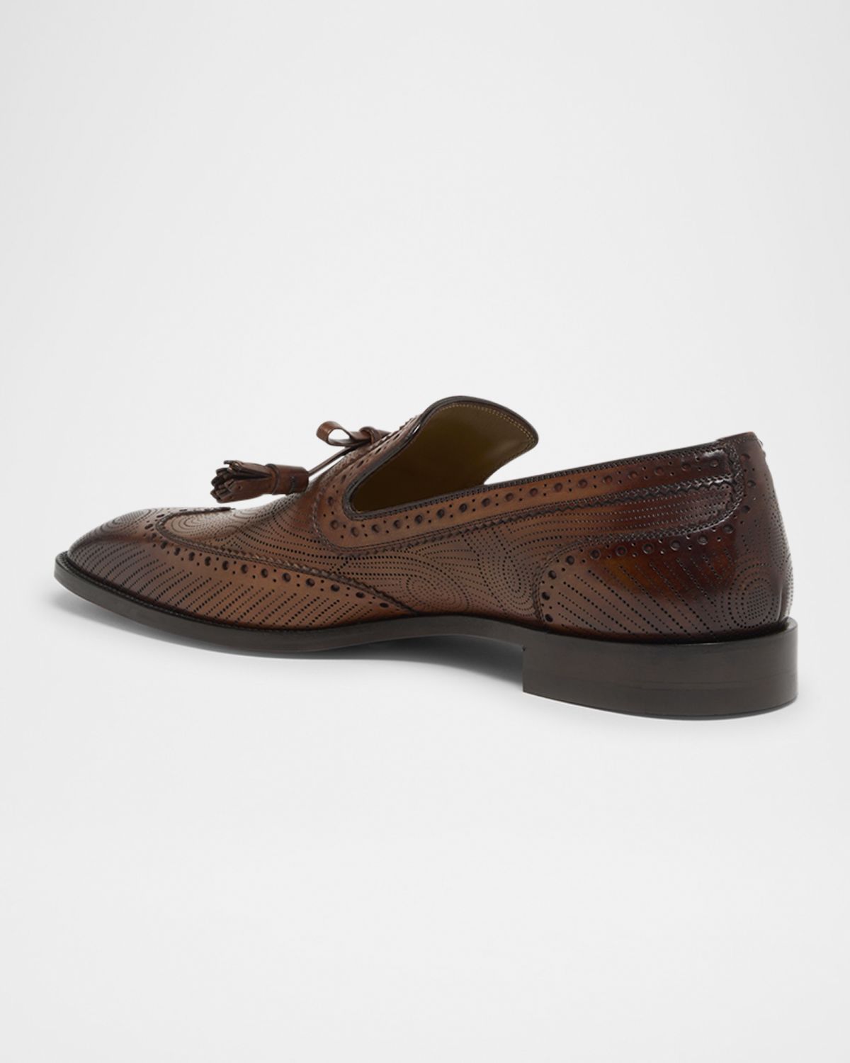 Christian Louboutin Men 's Grave Patterned Leather Loafers