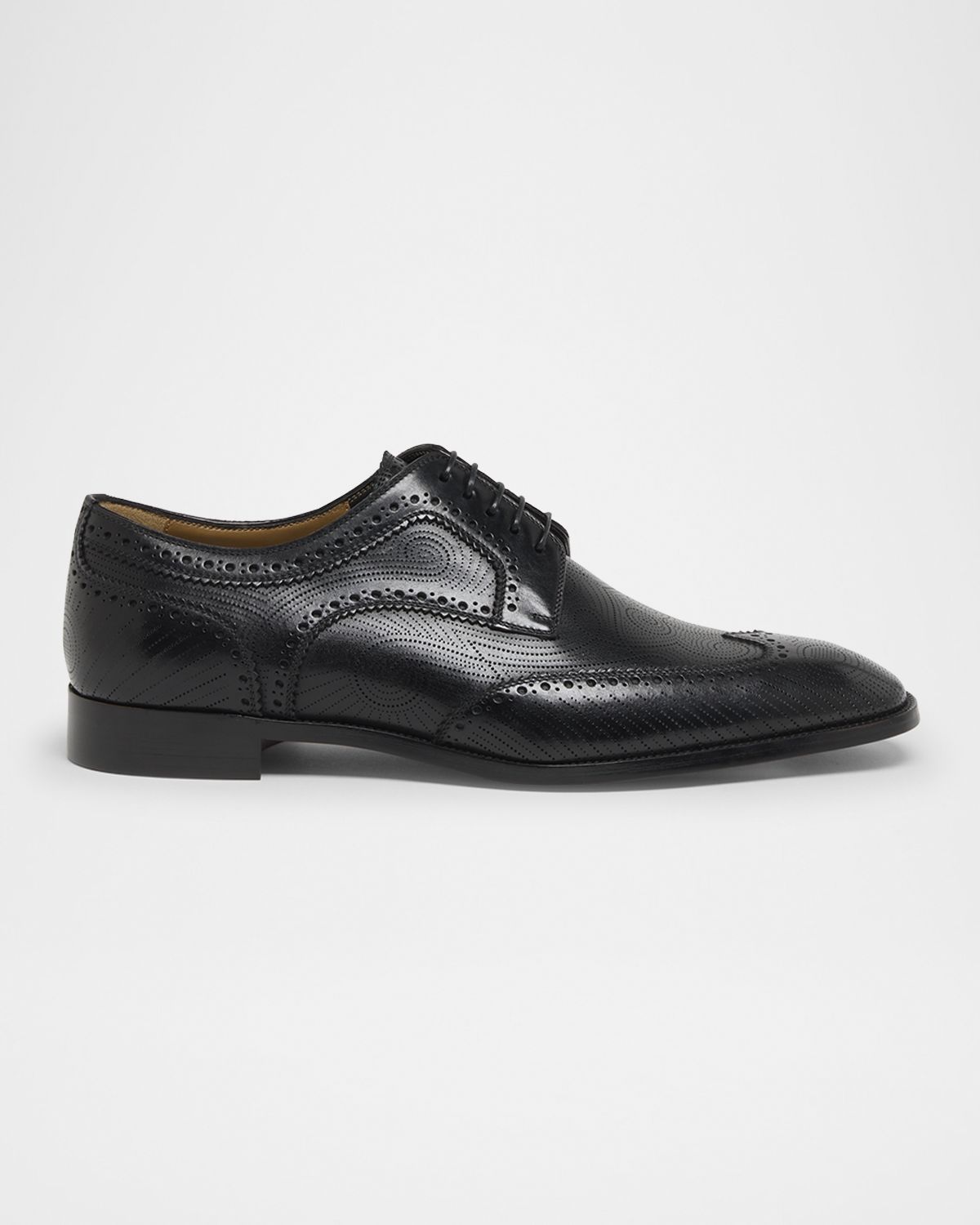 Christian Louboutin Men 's Grave Patterned Leather Derby Shoes | Thumbnail 5 Christian Louboutin Men 's Grave Patterned Leather Derby Shoes | Thumbnail 5