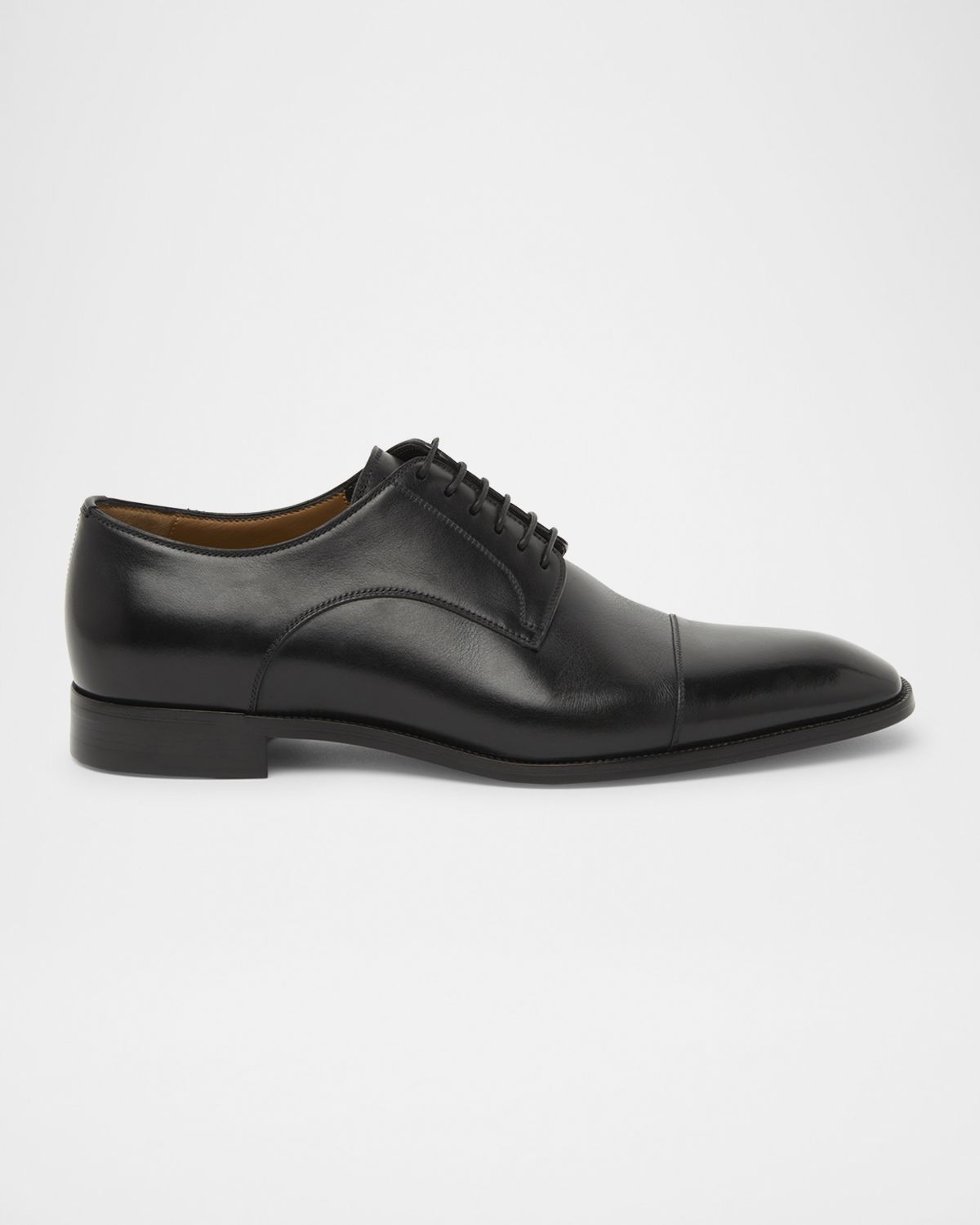 Christian Louboutin Men 's Top 5 Leather Derby Shoes with Everlasting Red Sole