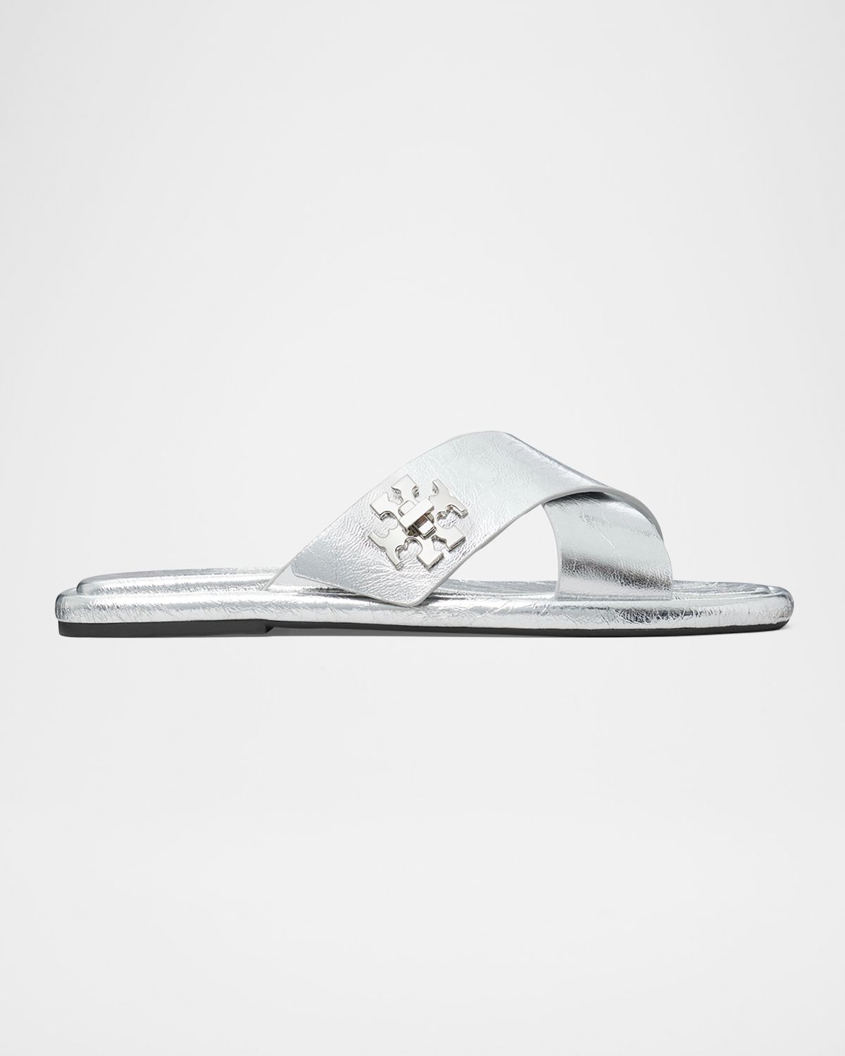 Tory Burch Crisscross Metallic Medallion Slide Sandals | Thumbnail 5