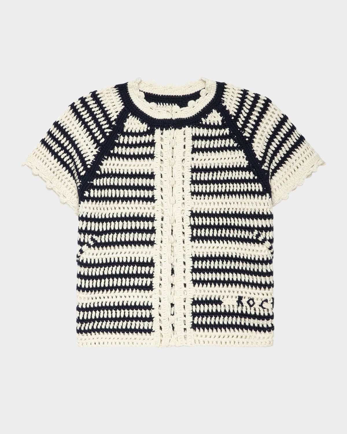 Zadig & Voltaire Zelie Open Crochet Cardigan