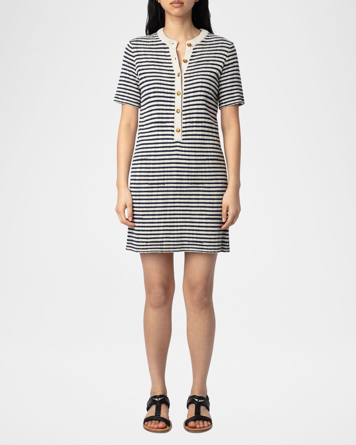 Zadig & Voltaire Tahoe Striped Mini Dress