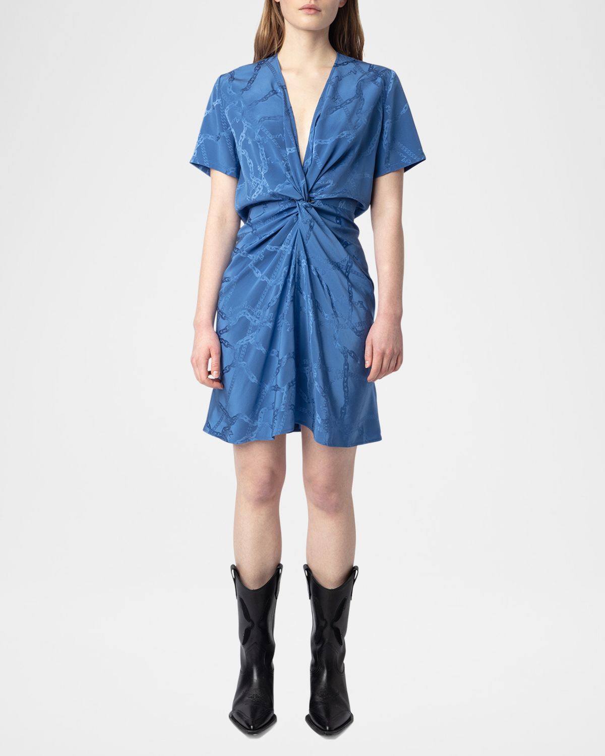 Zadig & Voltaire Rozom Chain Jacquard Mini Dress