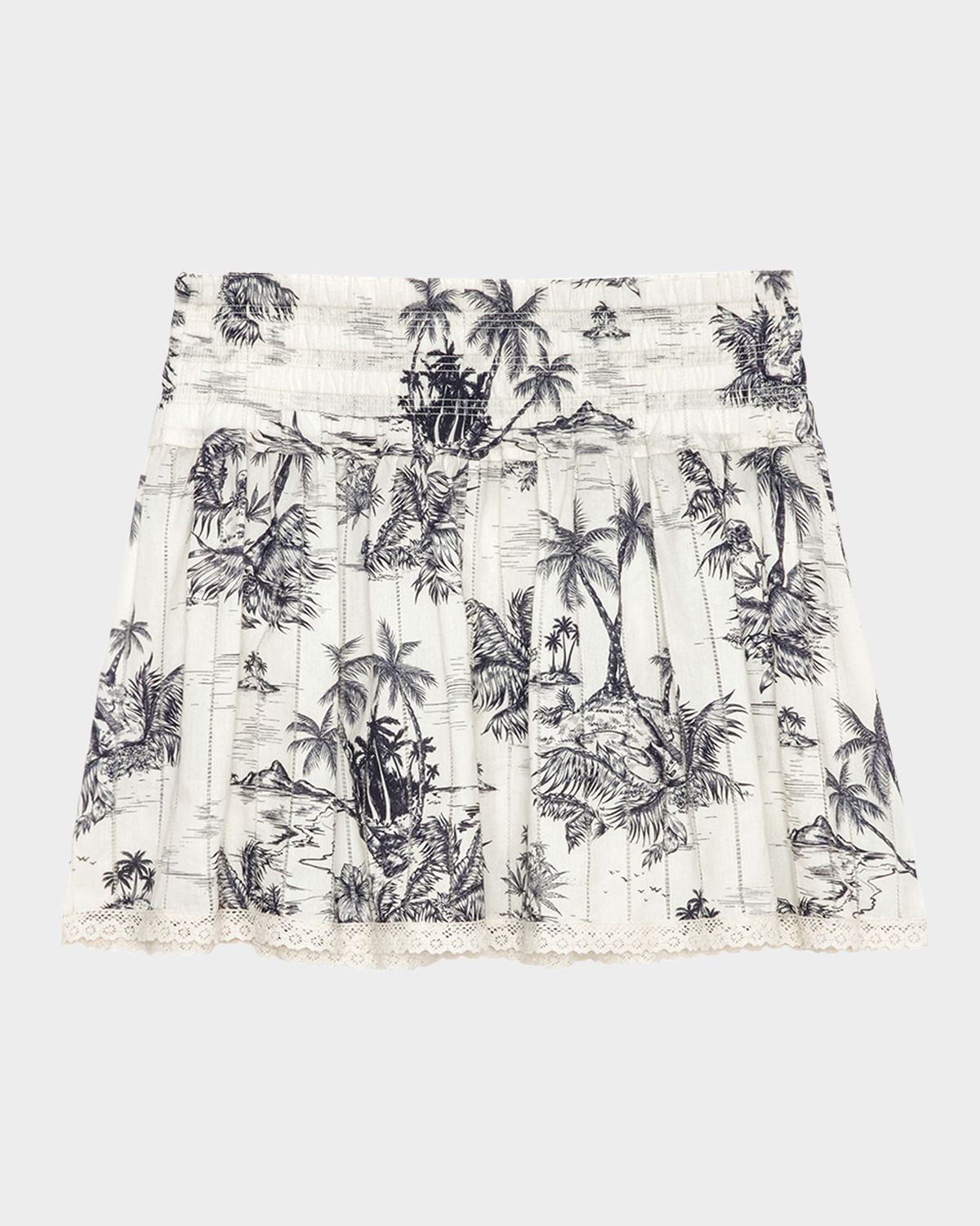 Zadig & Voltaire Jocky Tropical Island Mini Skirt