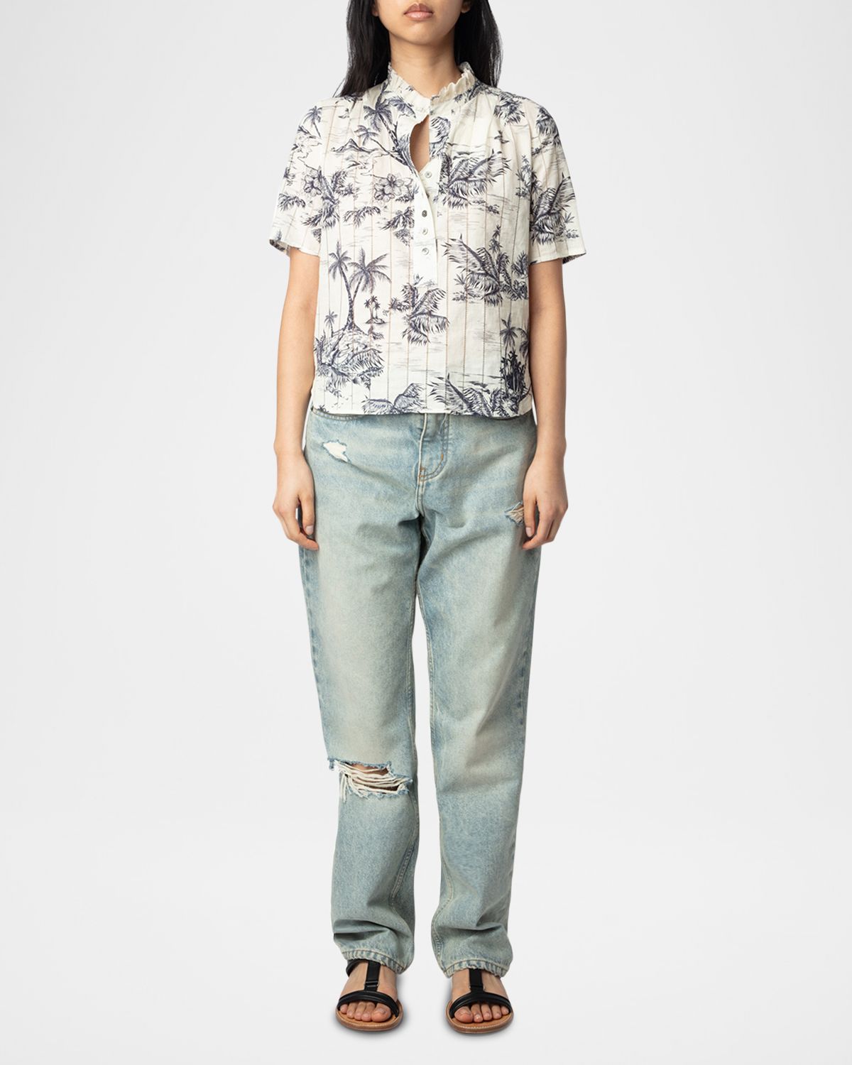 Zadig & Voltaire Topher Tropical Island Blouse | Thumbnail 5 Zadig & Voltaire Topher Tropical Island Blouse | Thumbnail 5