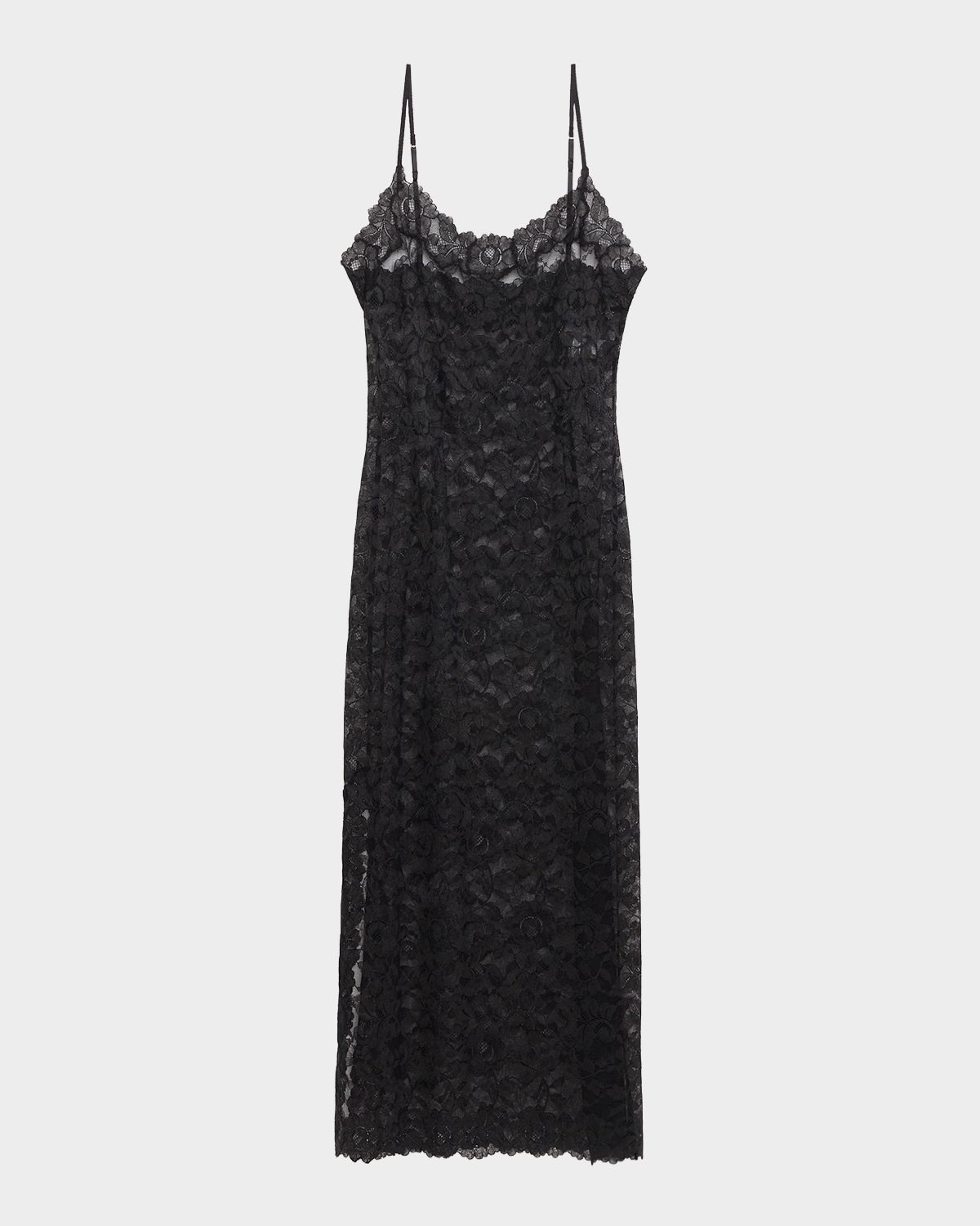Natori Peony Side-Slit Floral Lace Nightgown | Thumbnail 2 Natori Peony Side-Slit Floral Lace Nightgown | Thumbnail 2