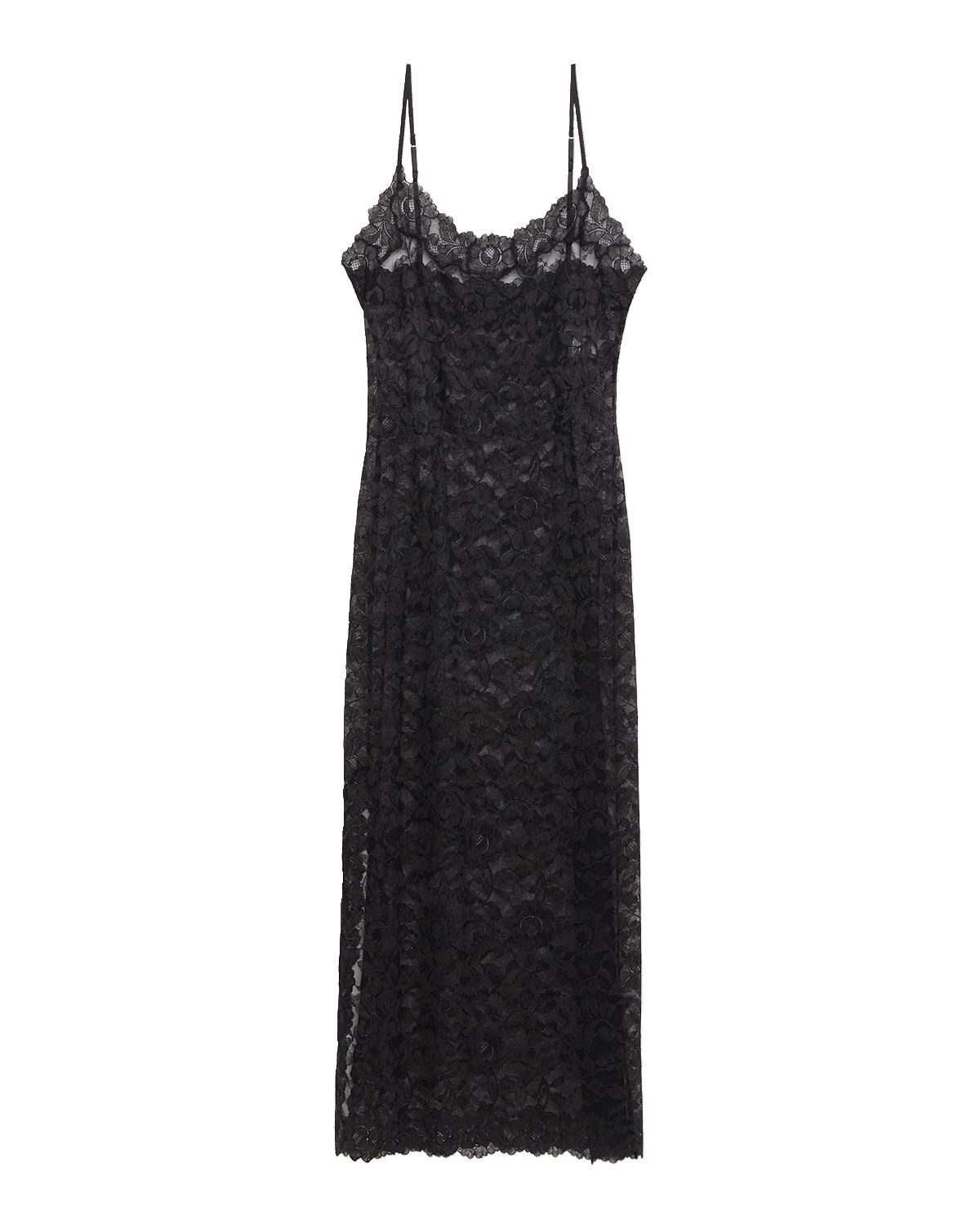 Natori Peony Side-Slit Floral Lace Nightgown | Thumbnail 3 Natori Peony Side-Slit Floral Lace Nightgown | Thumbnail 3
