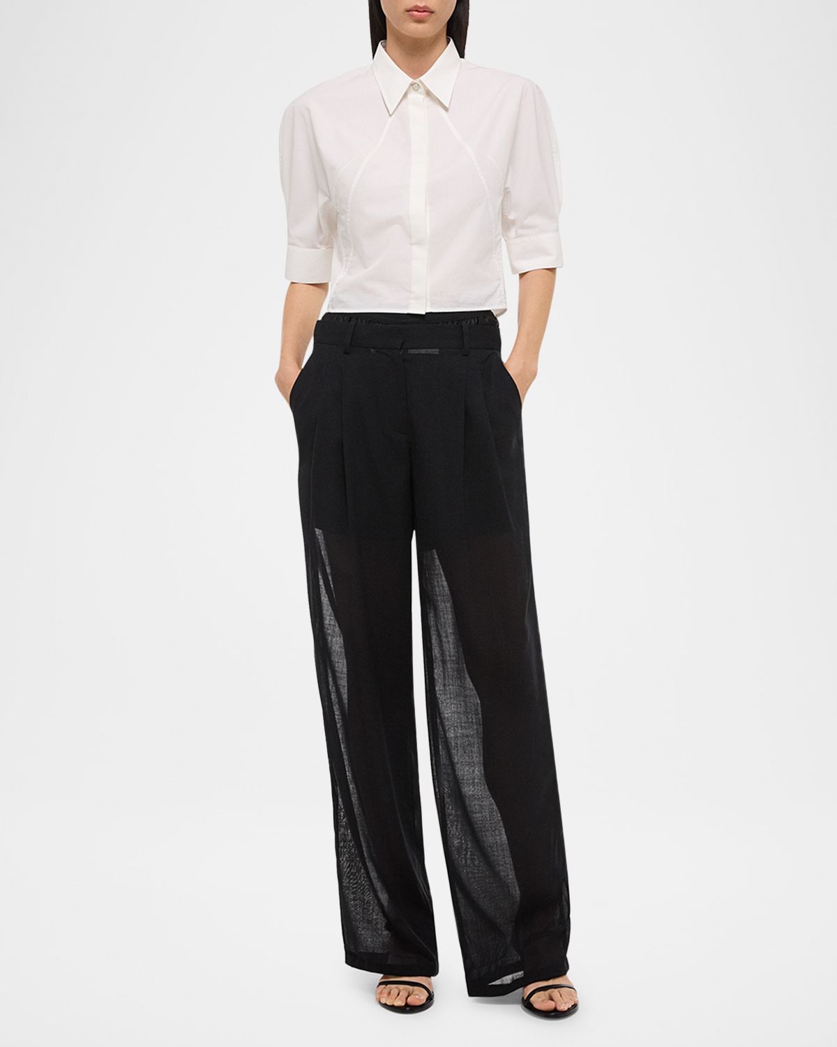 Helmut Lang Articulated Short-Sleeve Shirt