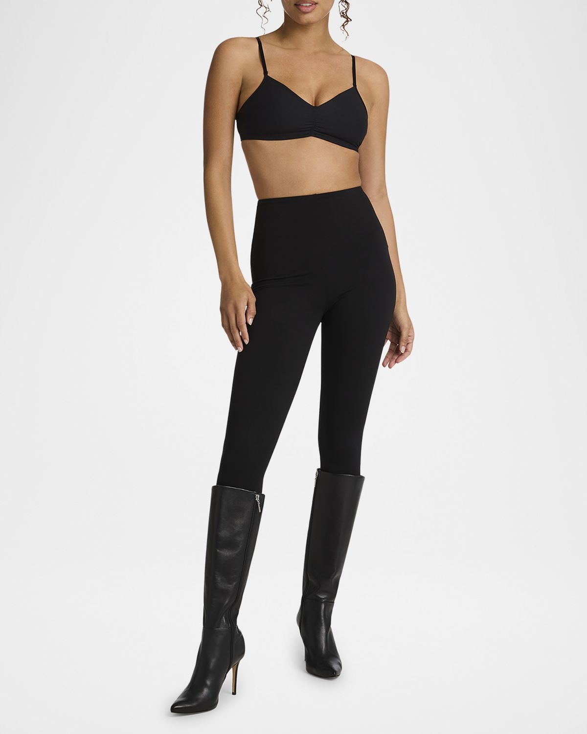 Commando High-Rise Cropped Italian Cotton Leggings