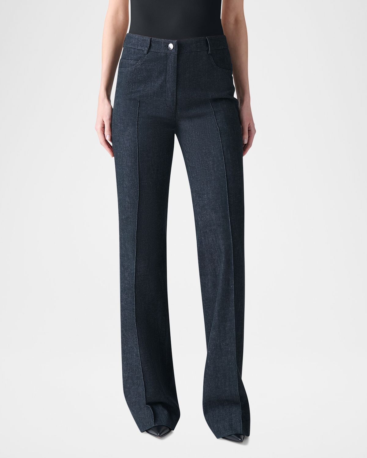 Akris Farid Stretch Bootcut Jeans