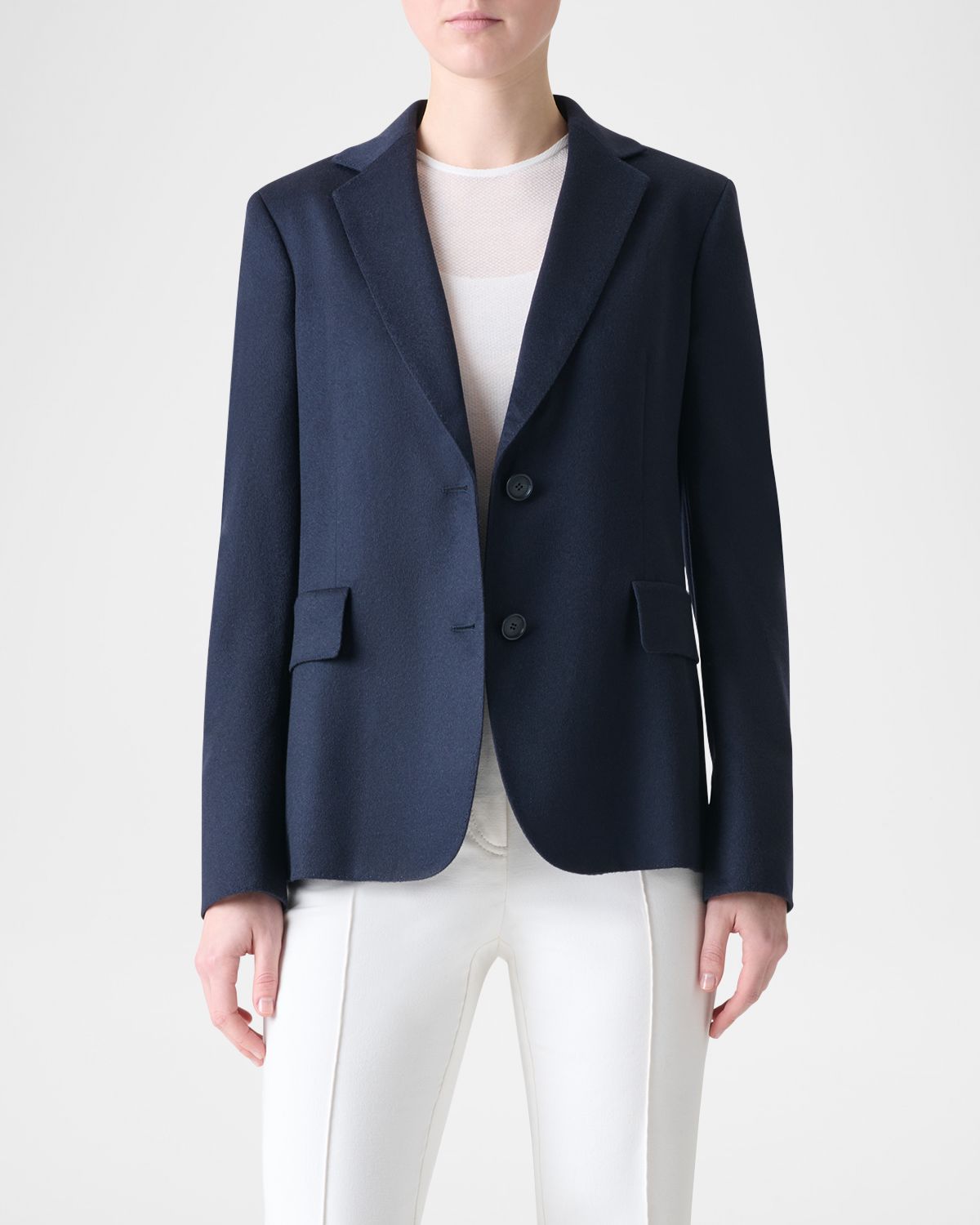 Akris Single-Breasted Cashmere Jacket