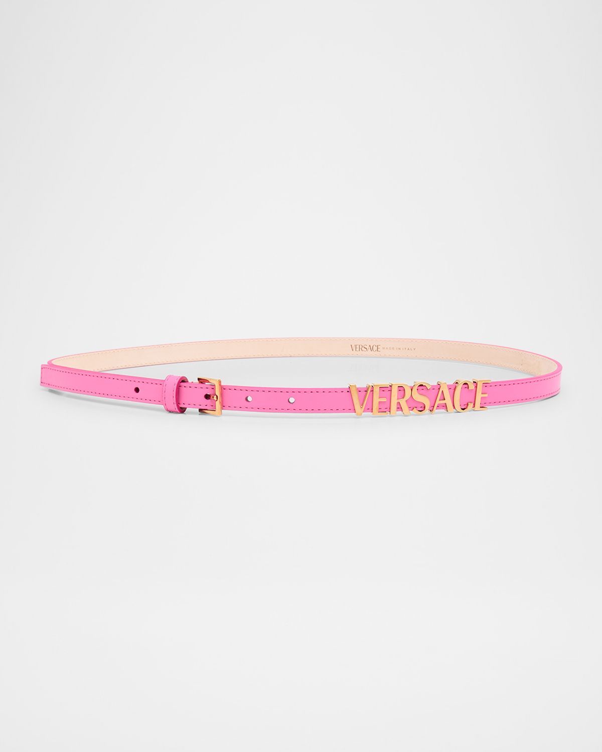 Versace Logo Leather Belt