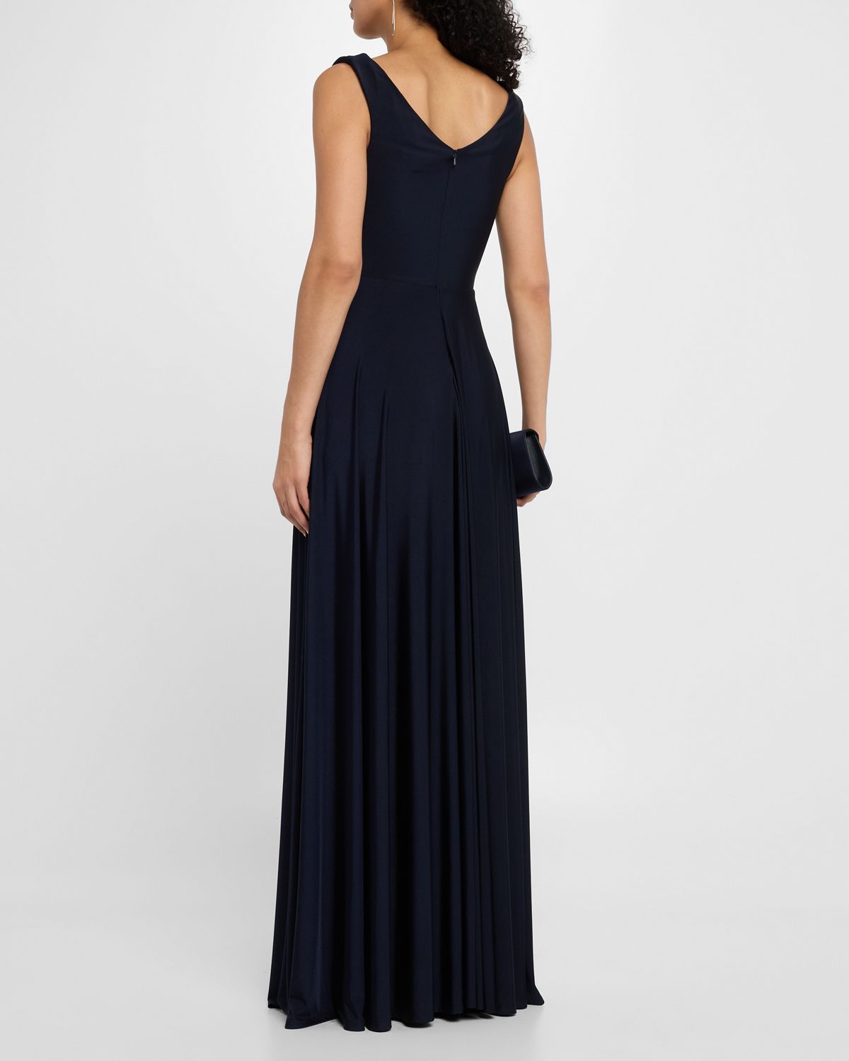 Black Halo Jacqueline Cowl-Neck Jersey Gown | Thumbnail 3 Black Halo Jacqueline Cowl-Neck Jersey Gown | Thumbnail 3