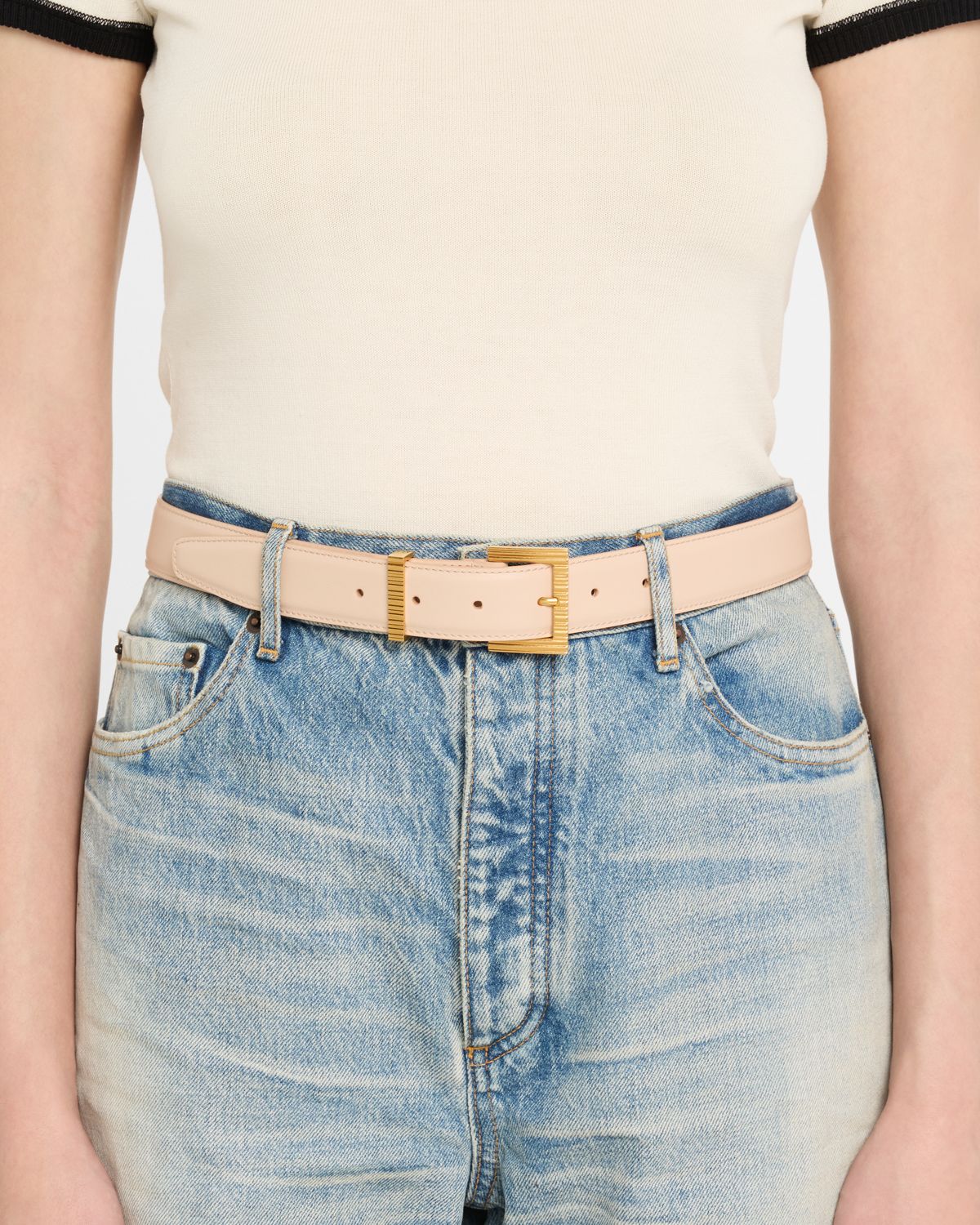 Balmain Perfume Leather Belt